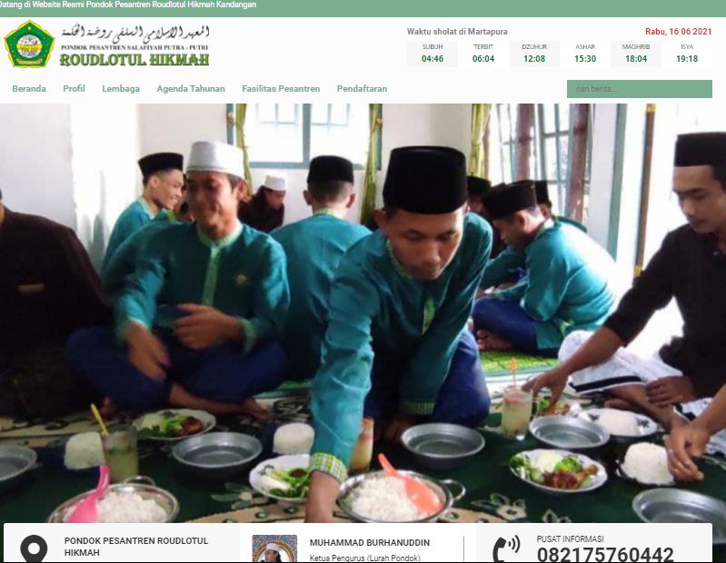 Website Profile Pondok Pesantren Roudlotul Hikmah
