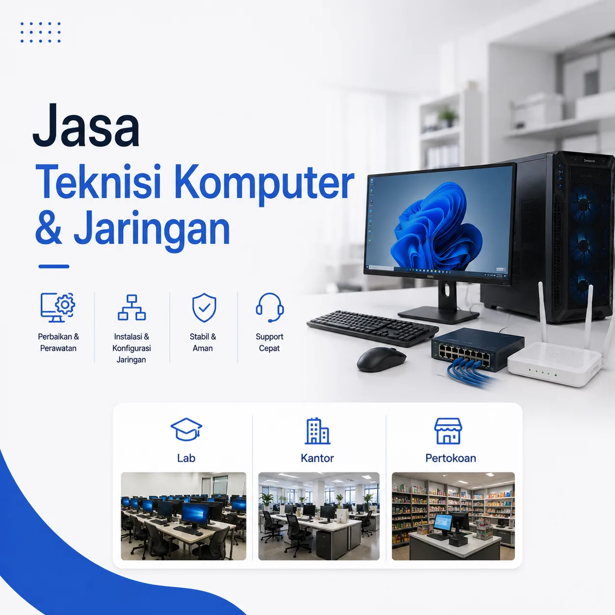Jasa Teknisi Komputer & Jaringan
