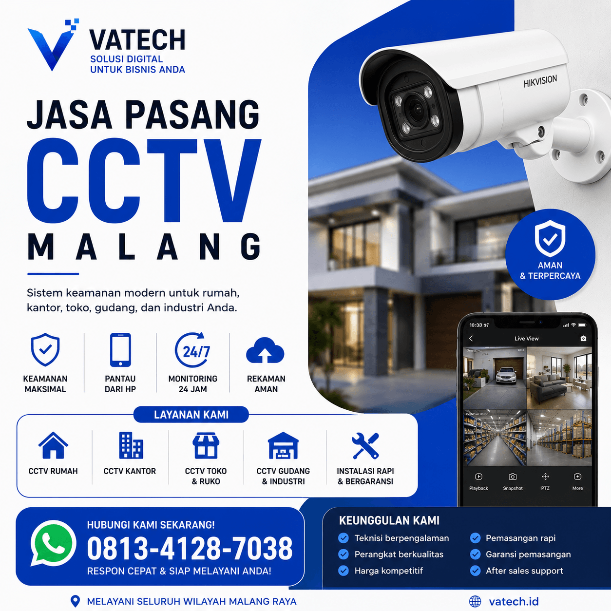 Jasa Pasang CCTV Malang Profesional