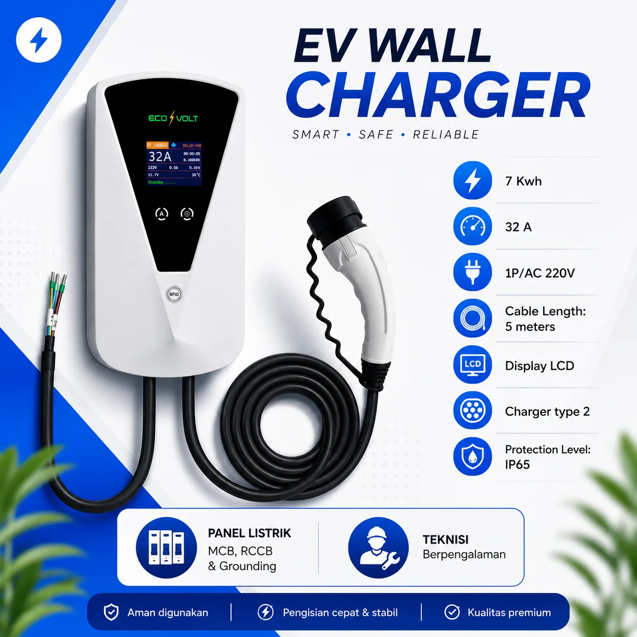 Jual EV Charger 7 Kwh 