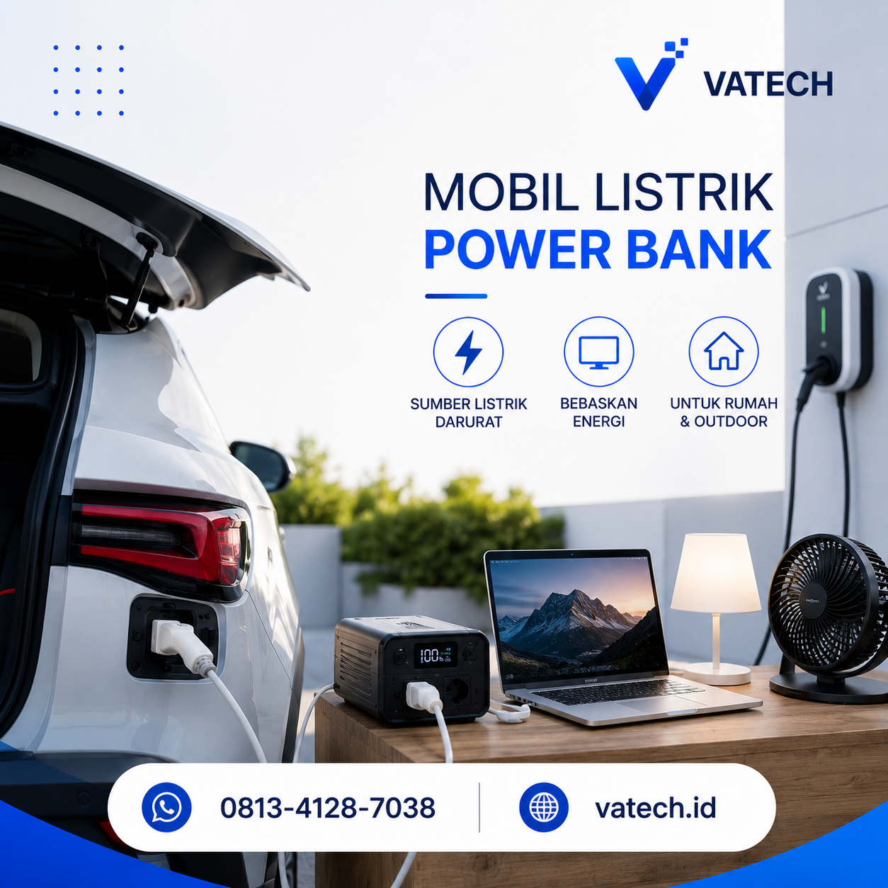 Kelebihan Mobil Listrik sebagai Power Bank untuk Rumah
