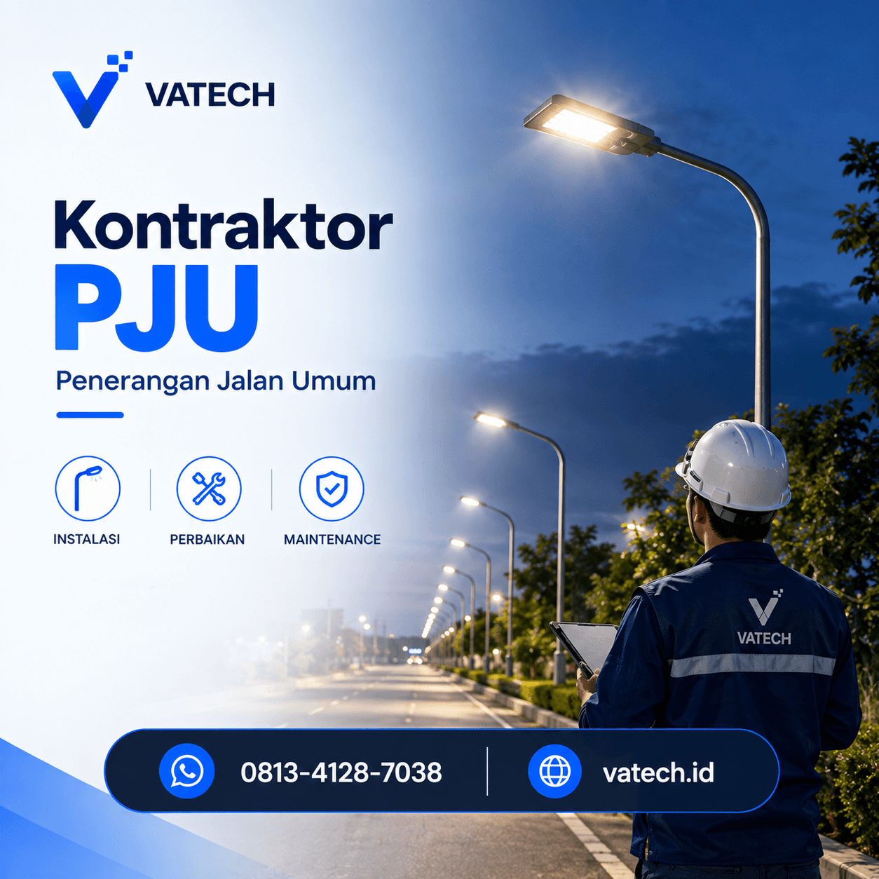 Kontraktor PJU (Penerangan Jalan Umum) untuk Instalasi dan Pemeliharaan